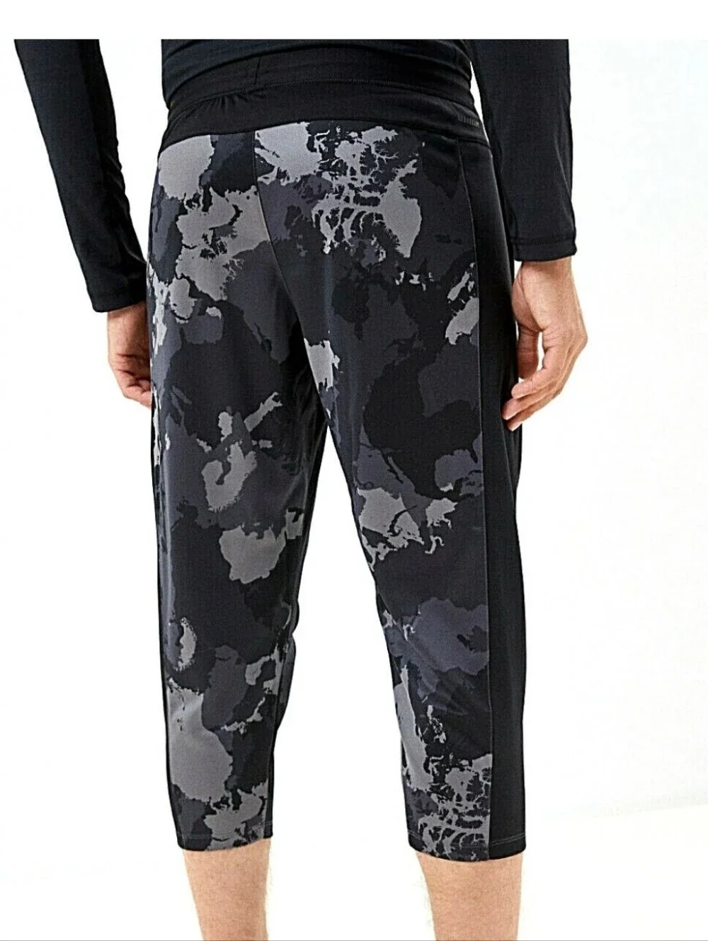 Adidas Mens Camo Trauning Jogger Sweat Pants Cropped Regular Fit Large